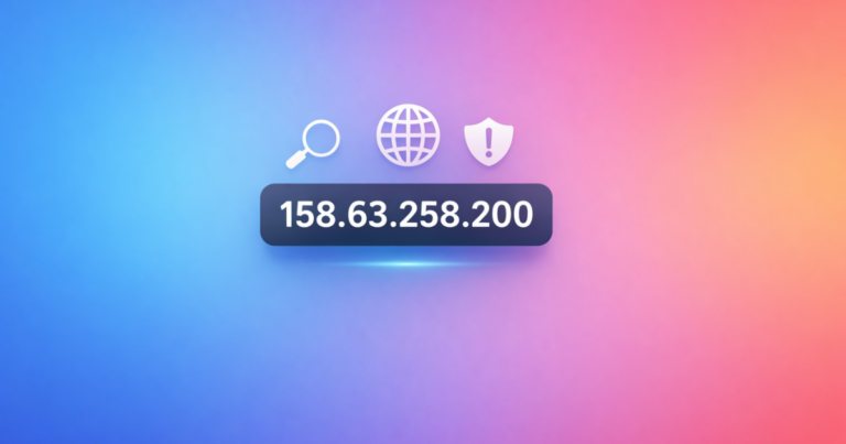 158.63.258.200: Why You’re Seeing It, and What You Should Do 158.63.258.200